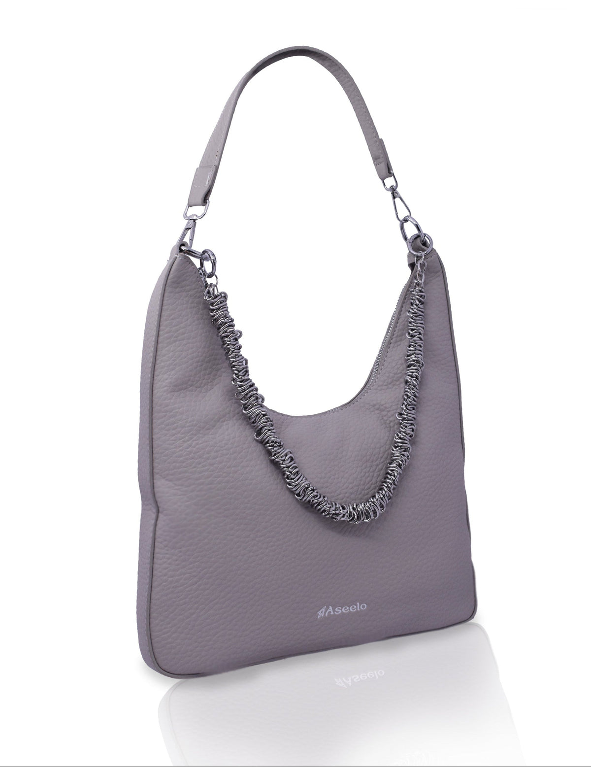 Sitar Handbag by Aseelo in grey