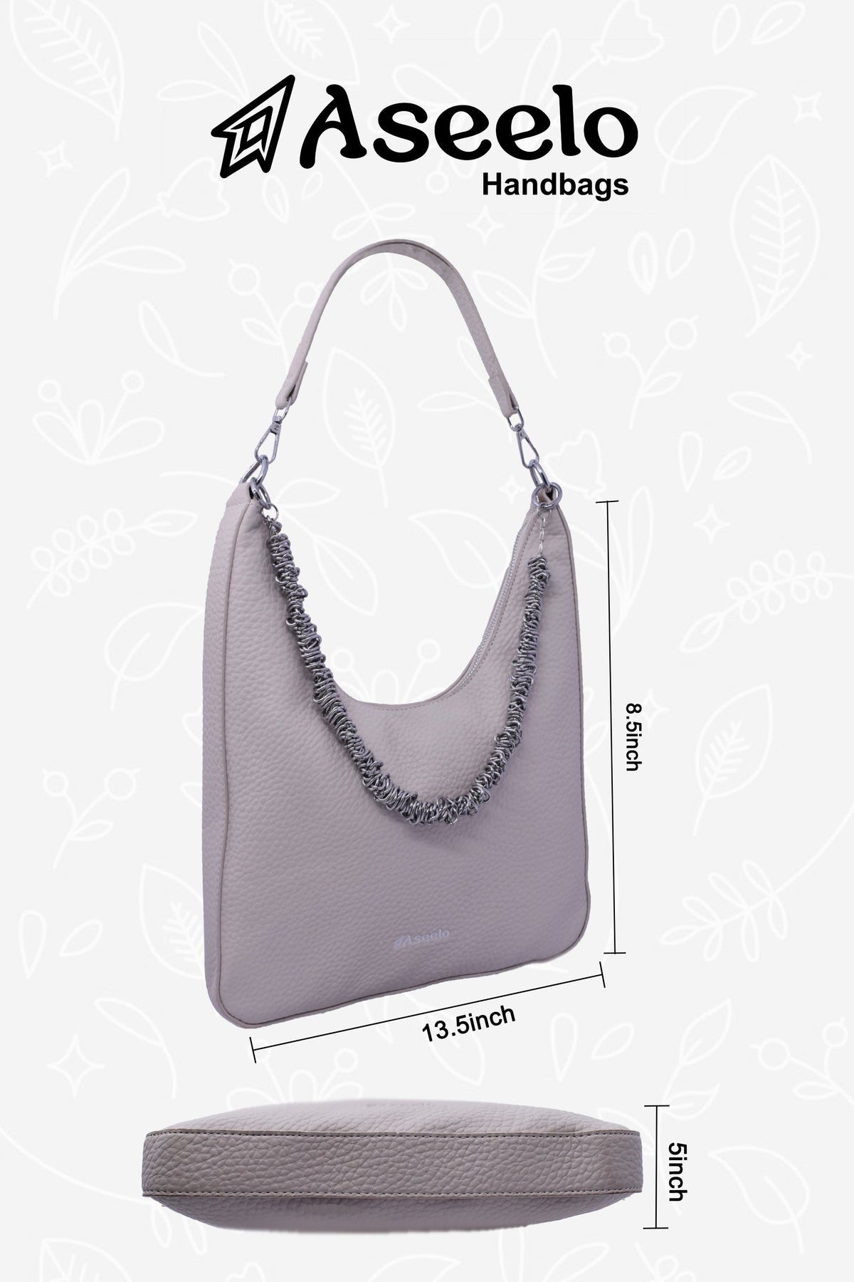 sitar handbag by aseelo in white