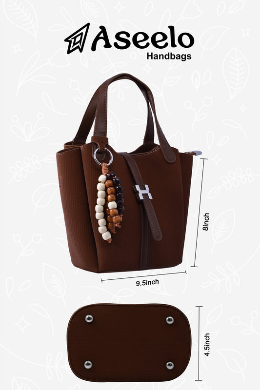 Orchid Handbag by Aseelo in brown