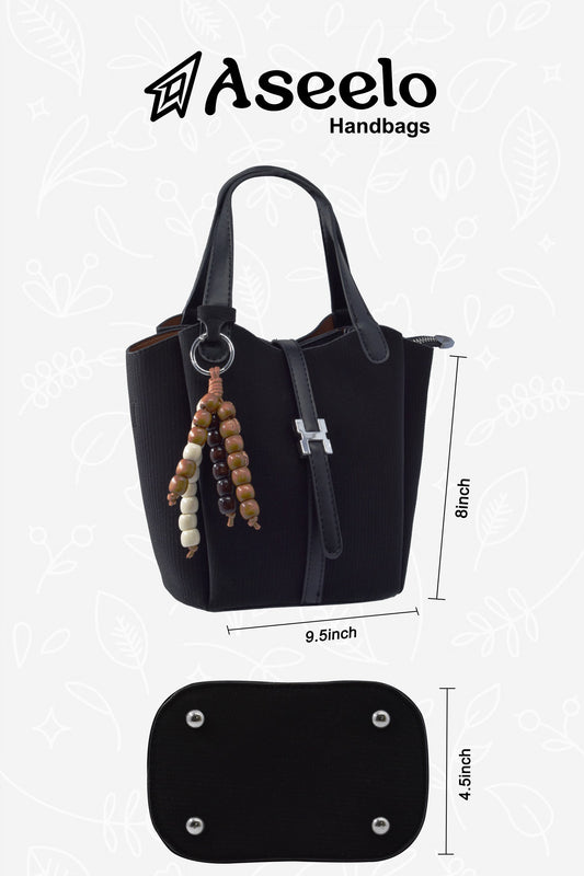 Orchid Handbag by Aseelo in black