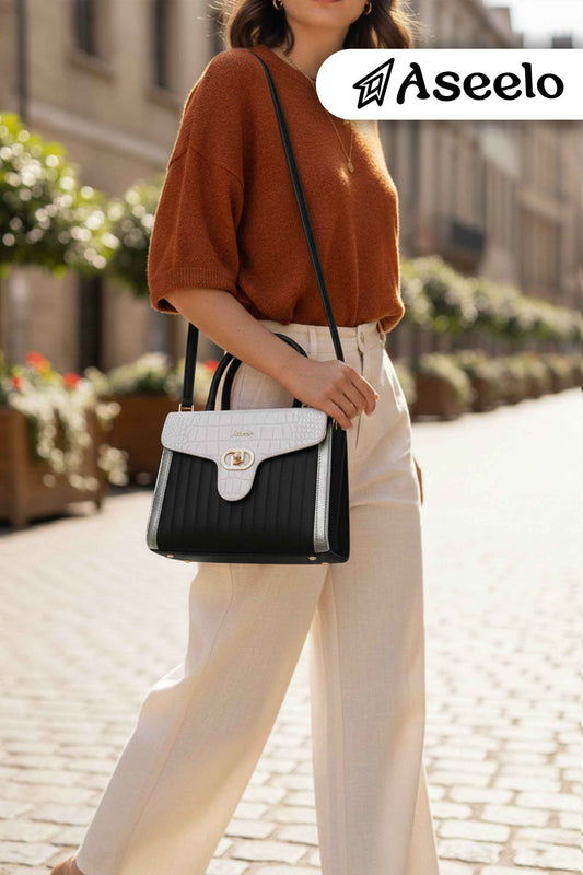 Maserati Handbag by Aseelo in black