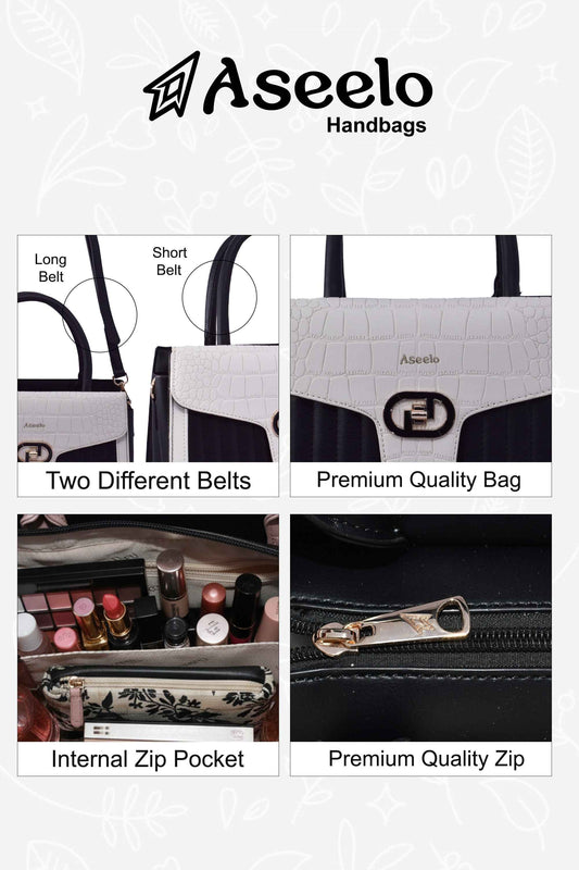 Maserati Handbag by Aseelo in black