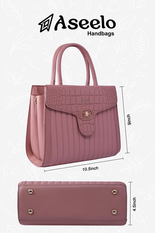 Maserati Handbag by Aseelo in pink