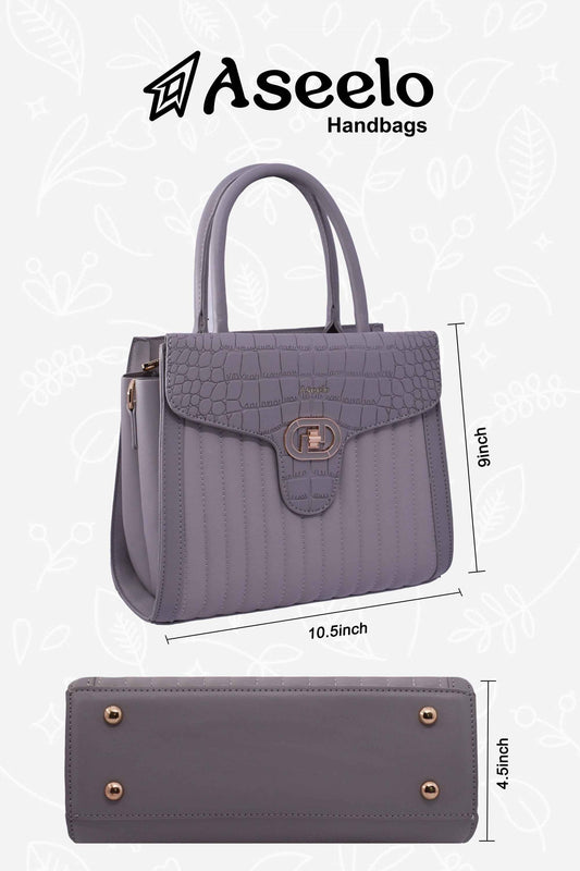 Maserati Handbag by Aseelo in grey
