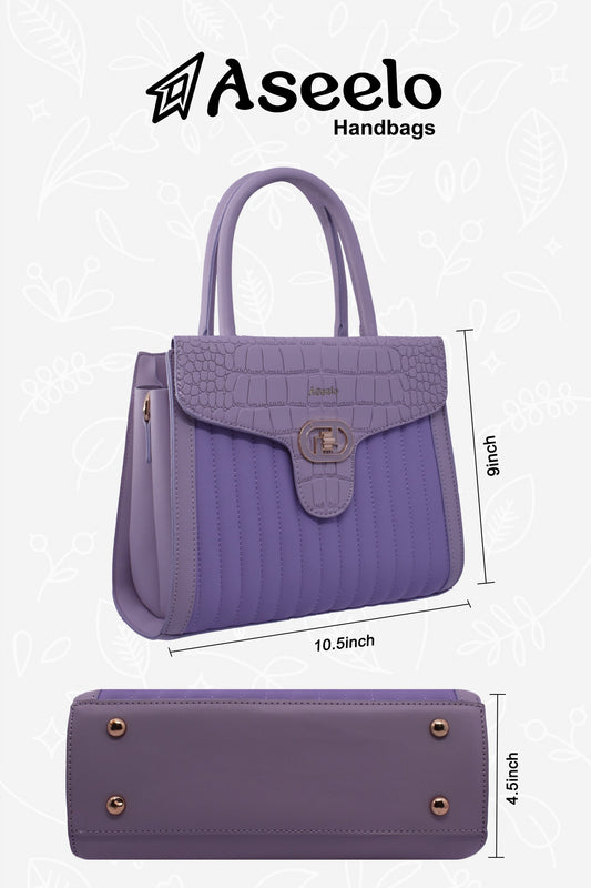 Maserati Handbag by Aseelo in purple