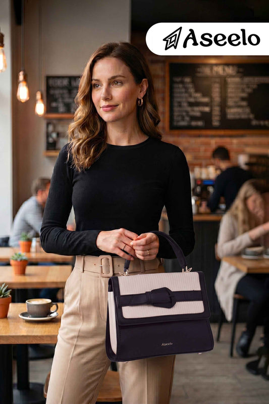 Spur Handbag by Aseelo in black