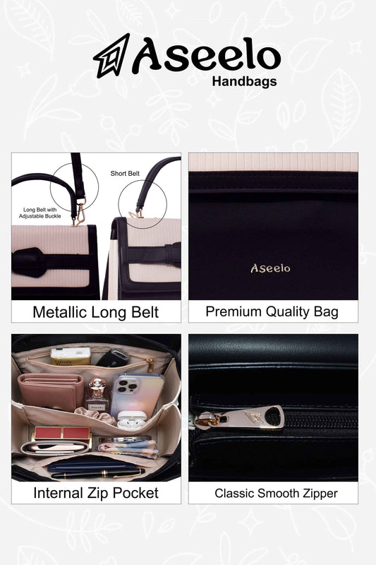 Spur Handbag by Aseelo in black