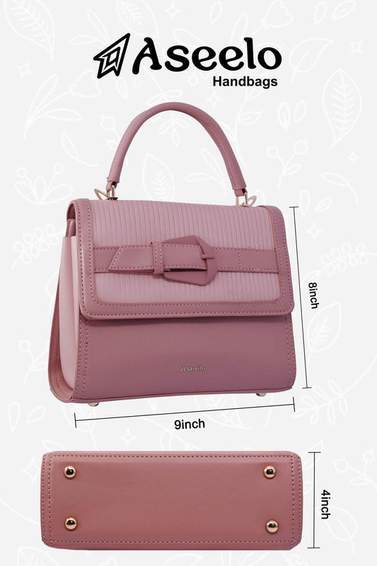 Spur Handbag by Aseelo in pink