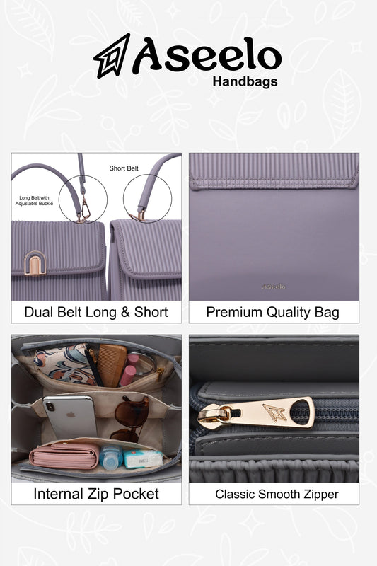 Aston Handbag by Aseelo in grey