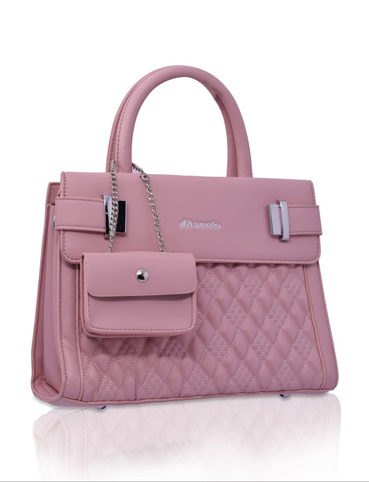 Moon Handbag by Aseelo in pink