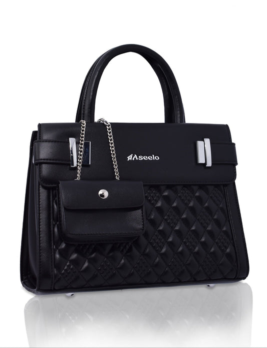 Moon Handbag by Aseelo in black