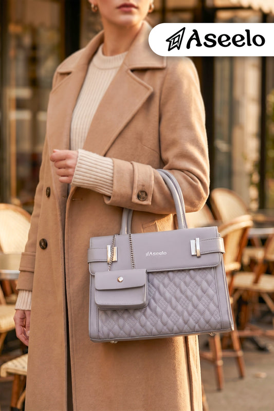 Moon Handbag by Aseelo in grey