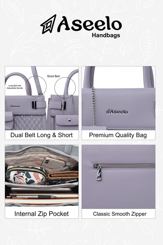 Moon Handbag by Aseelo in grey