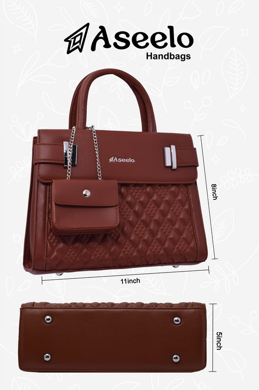 Moon Handbag by Aseelo in brown