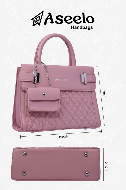 Moon Handbag by Aseelo in pink