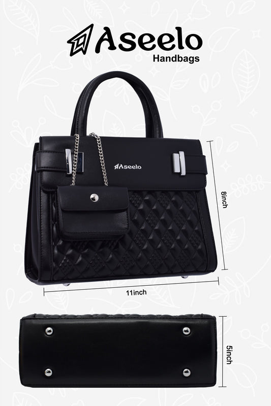 Moon Handbag by Aseelo in black
