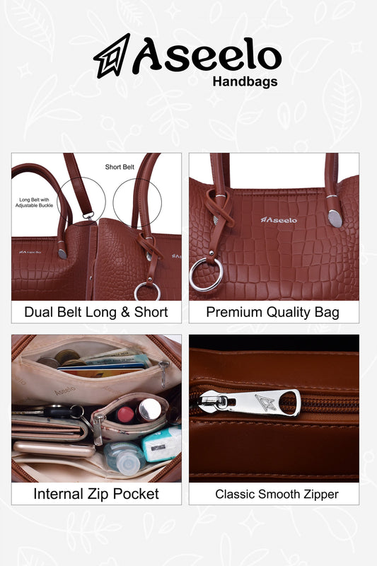 Galaxy Handbag by Aseelo in tan