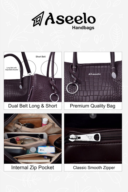 Galaxy Handbag by Aseelo in brown