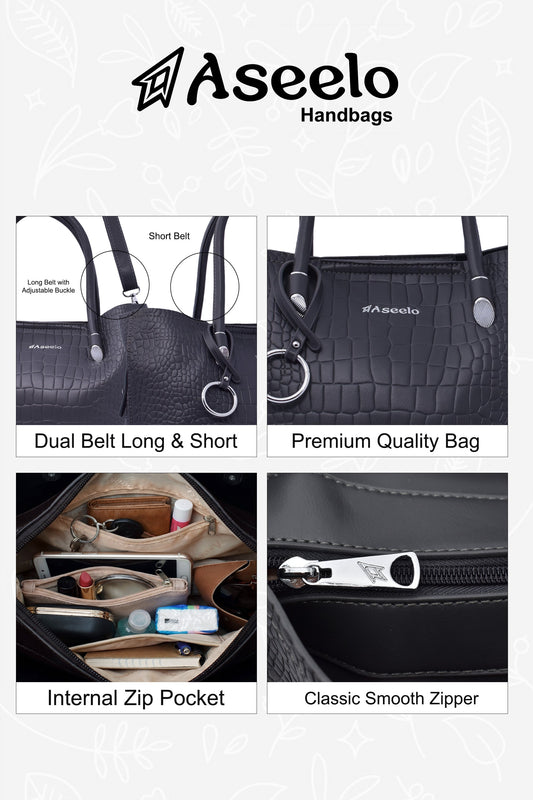 Galaxy Handbag by Aseelo in grey