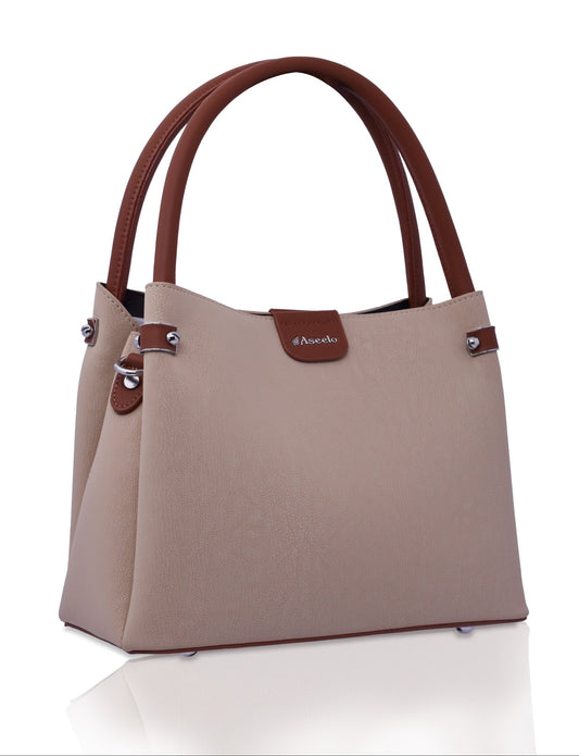 Bluebell Handbag by Aseelo in beige