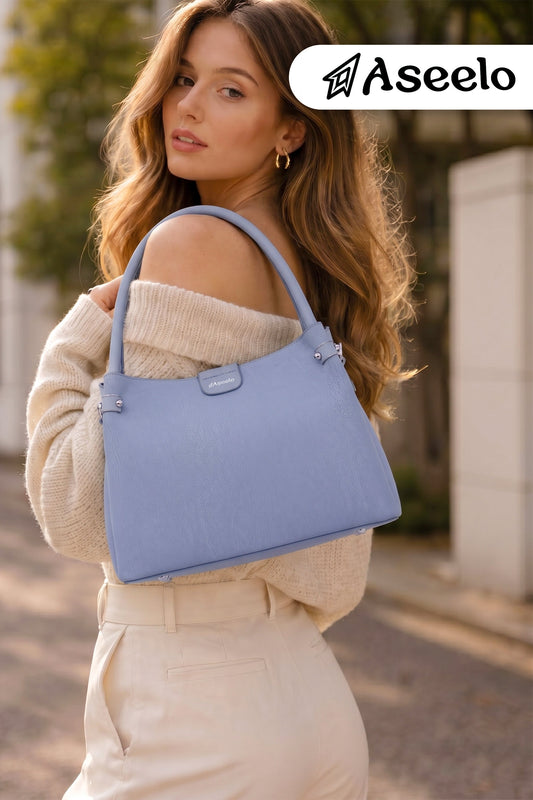 Bluebell Handbag by Aseelo in blue