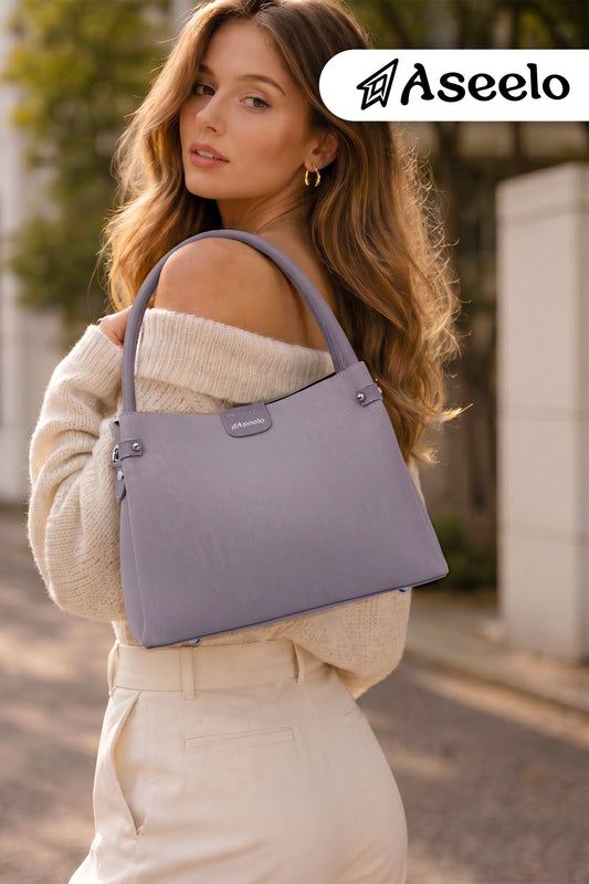 Bluebell Handbag by Aseelo in grey