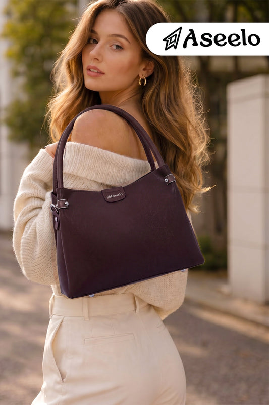 Bluebell Handbag by Aseelo in brown
