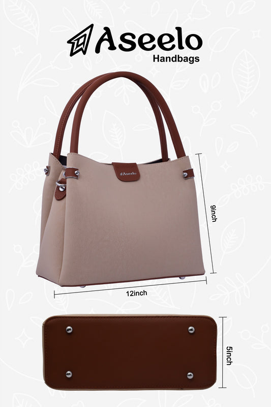 Bluebell Handbag by Aseelo in beige