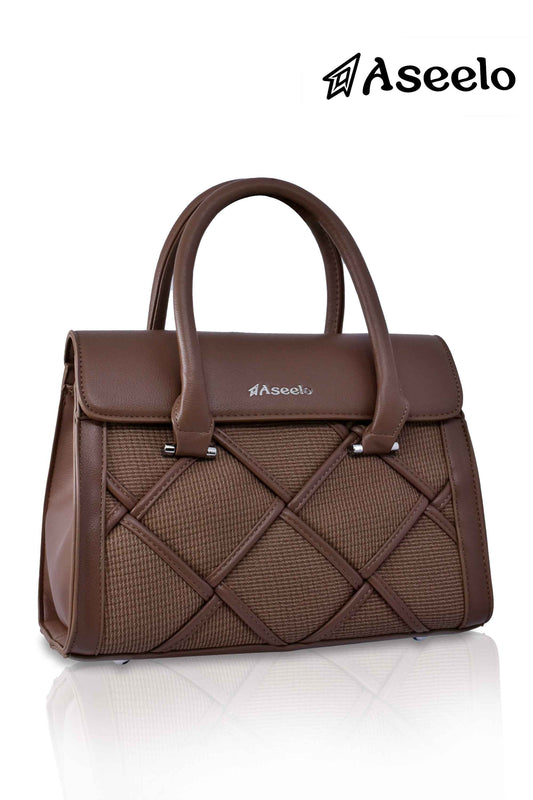Star Handbag by Aseelo in brown