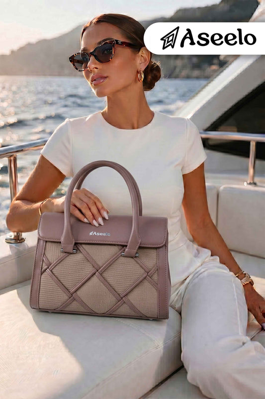 Star Handbag by Aseelo in beige