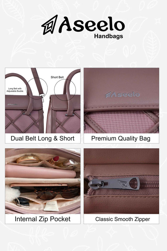 Star Handbag by Aseelo in pink