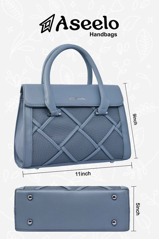 Star Handbag by Aseelo in blue