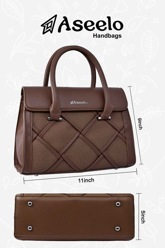 Star Handbag by Aseelo in brown