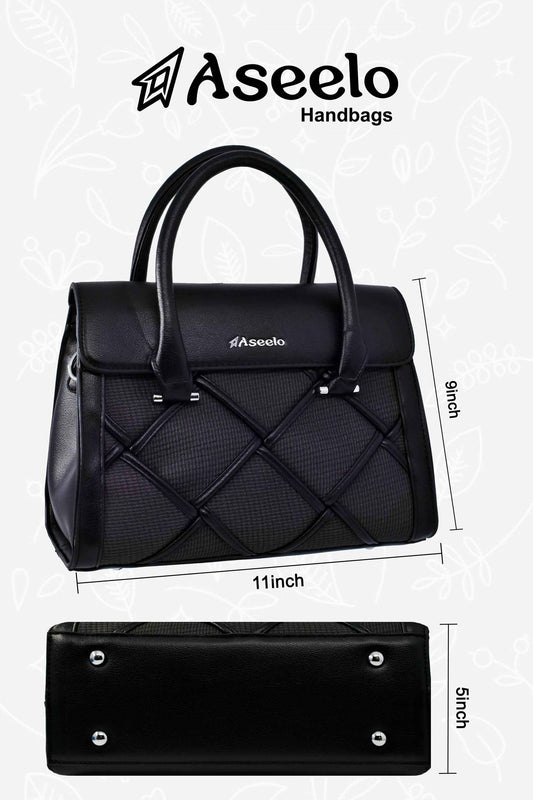 Star Handbag by Aseelo in black