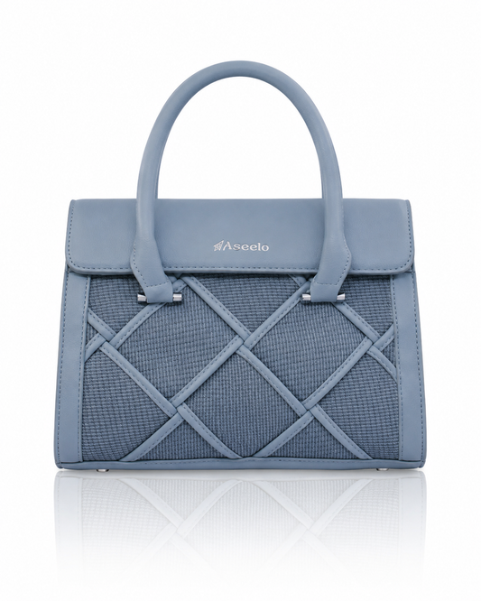 Star Handbag by Aseelo in blue