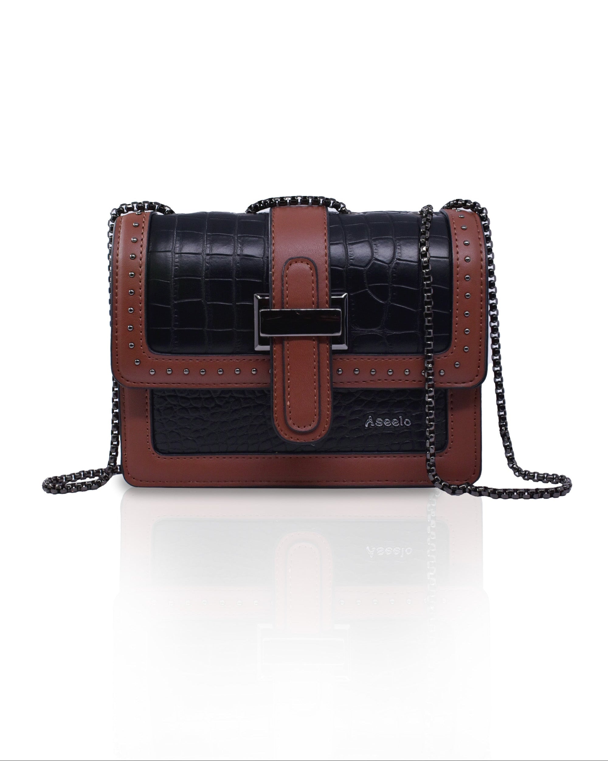 Imperial Sling Bag by Aseelo in black
