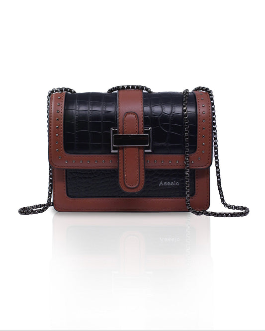 Imperial Sling Bag by Aseelo in black