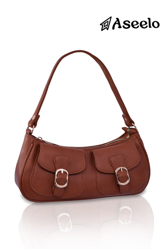 Aroma Sling Bag by Aseelo in brown