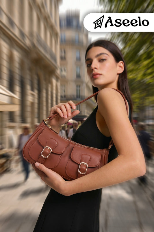Aroma Sling Bag by Aseelo in brown