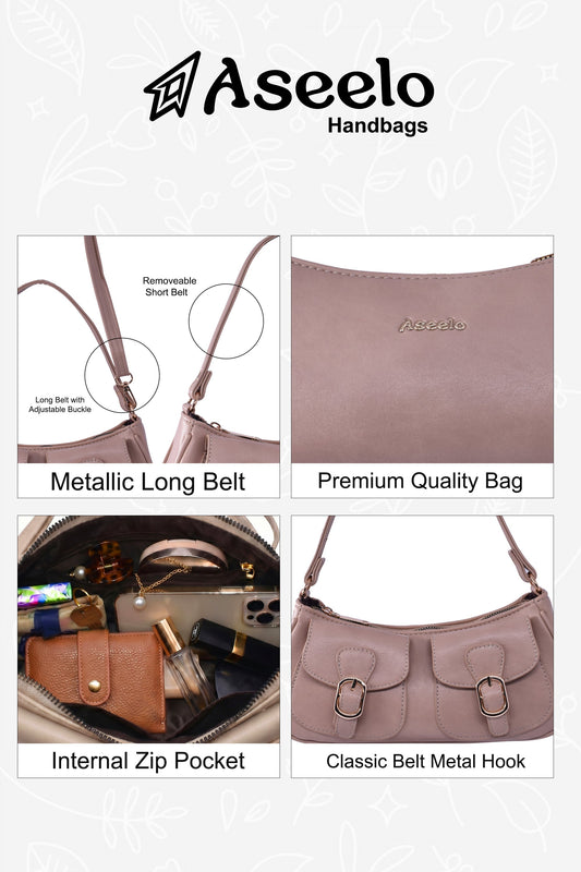 Aroma Sling Bag by Aseelo in beige