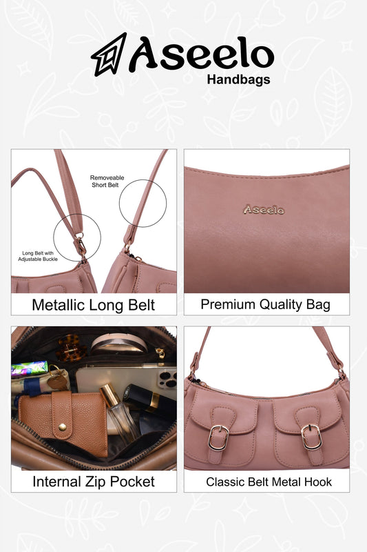 Aroma Sling Bag by Aseelo in pink